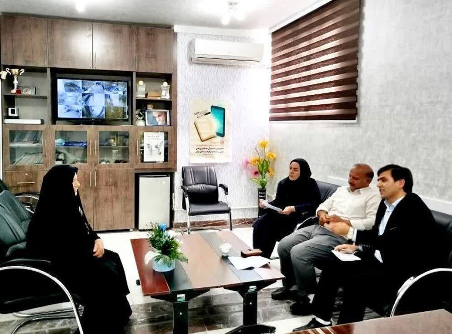 بیله سوار|  برپایی میز خدمت در بهزیستی بیله‌ سوار به مناسبت روز جهانی عصای سفید