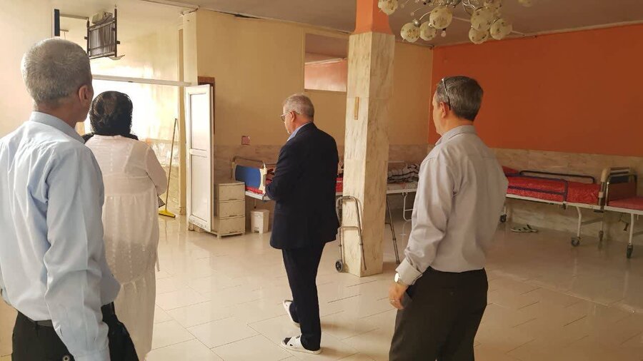 شهریار | بازدید تخصصی سرپرست اداره بهزیستی شهرستان از مرکز توانبخشی و نگهداری سالمندان دریا