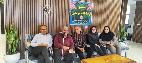 برپایی میز خدمت ویژه روز جهانی عصای سفید در بهزیستی امیدیه