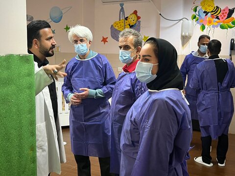 بازدید دکتر موسوی‌چلک در معیت مدیر کل بهزیستی فارس از شیرخوارگاه حضرت ولی‌عصر (عج) صدرا