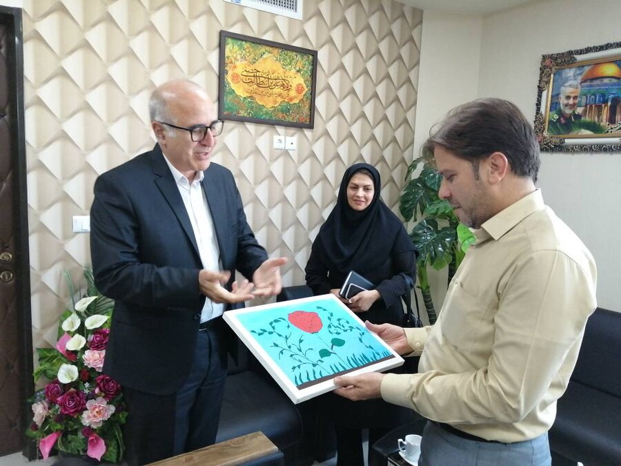 خراسان جنوبی-مدیرکل بهزیستی استان خراسان جنوبی با رئیس سازمان بسیج سازندگی دیدار کرد