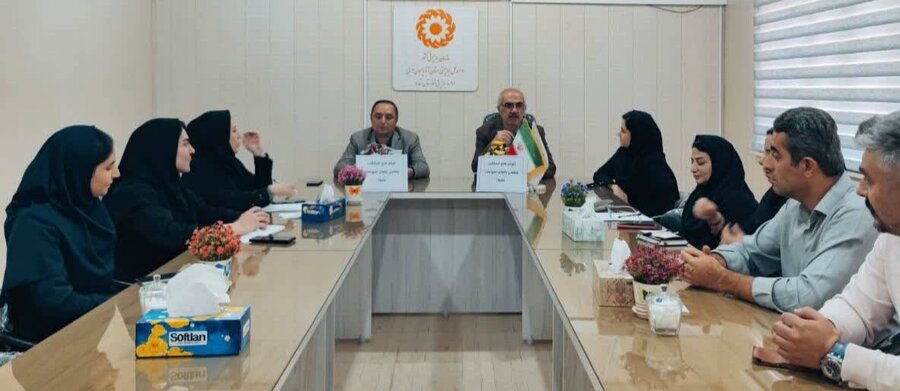 جلسه هماهنگی اجرای طرح غربالگری جسمانی بانوان سرپرست خانوار در بهزیستی نقده