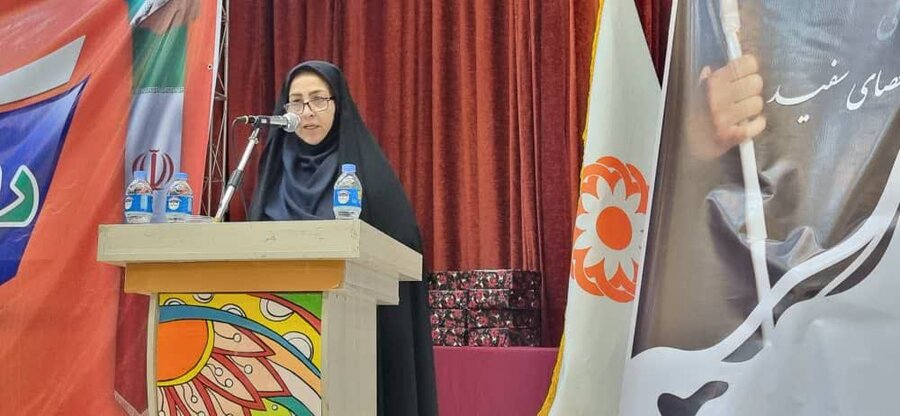 قدسیه آبشناس: روز عصای سفید نماد بینایی دل و روشنایی اندیشه است