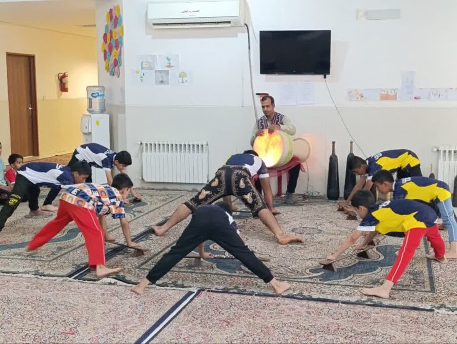زاری اردوی ورزشی هنری یک روزه ویژه کودکان مراکز نگهداری تحت نظارت اداره بهزیستی شهرستان نرماشیر