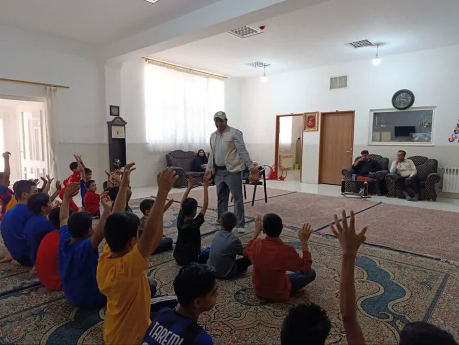 زاری اردوی ورزشی هنری یک روزه ویژه کودکان مراکز نگهداری تحت نظارت اداره بهزیستی شهرستان نرماشیر