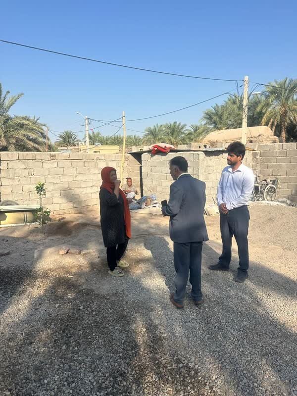 بازدید از مددجویان و زنان سرپرست خانوار شهرستان گنبکی