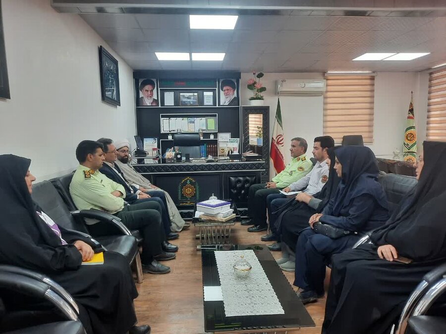 تقدیر رئیس اداره بهزیستی از  فرمانده نیروی انتظامی شهرستان زرند