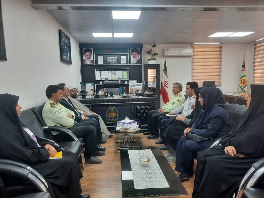 تقدیر رئیس اداره بهزیستی از  فرمانده نیروی انتظامی شهرستان زرند