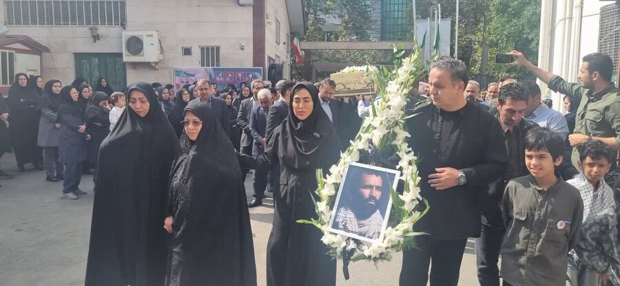 حضور مدیرکل بهزیستی گلستان در مراسم استقبال و وداع با پیکر سردار رشید اسلام محمد هاشم سلطانی