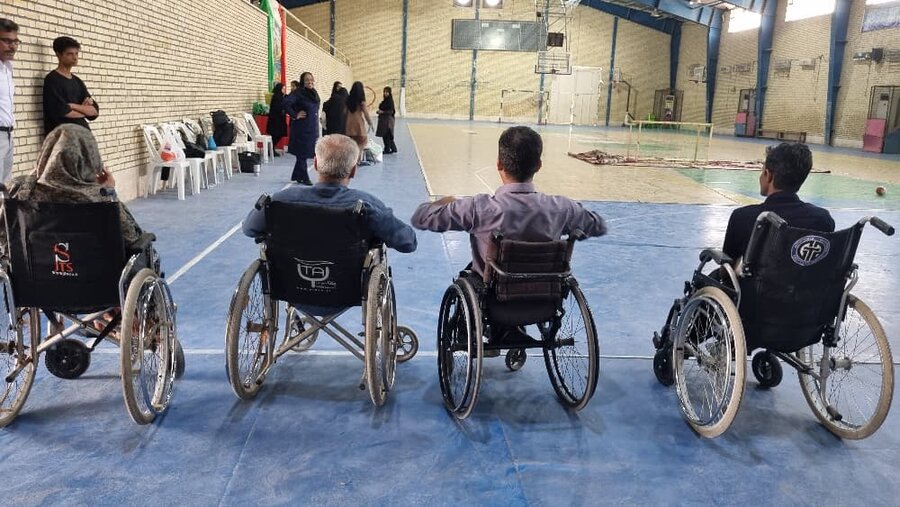 بندرلنگه | برگزاری مسابقات ویلچر رانی، ویژه معلولین در شهرستان بندرلنگه