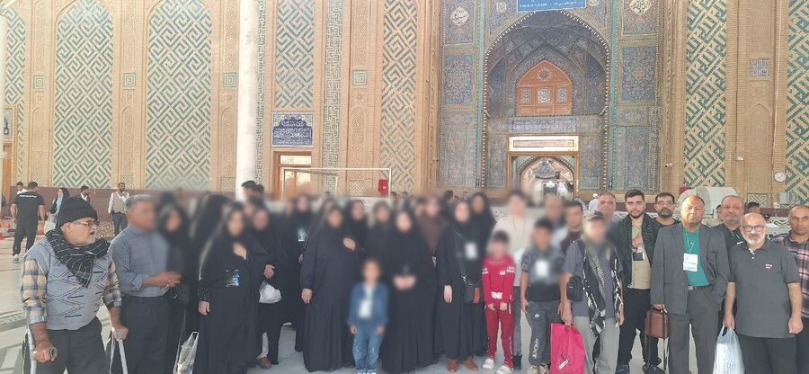 اعزام زنان سرپرست خانوار زیر پوشش بهزیستی اهواز به کربلای معلی 