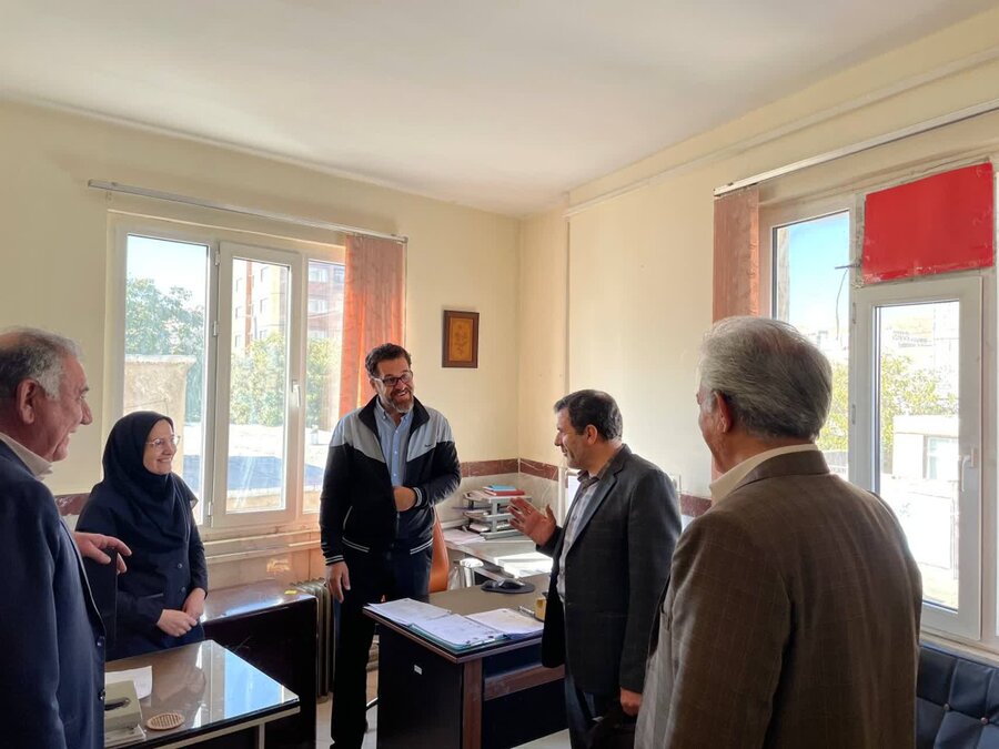 دیدار مدیر حراست و رئیس فوریتهای اجتماعی استان کردستان با همکاران بهزیستی شهرستان قروه