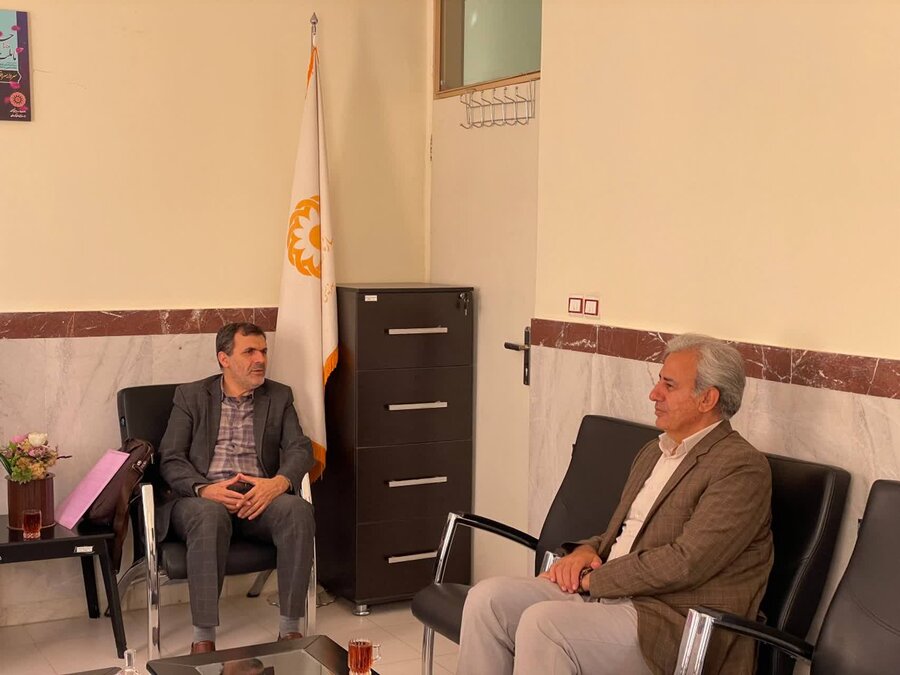 دیدار مدیر حراست و رئیس فوریت‌های اجتماعی استان کردستان با همکاران بهزیستی شهرستان قروه