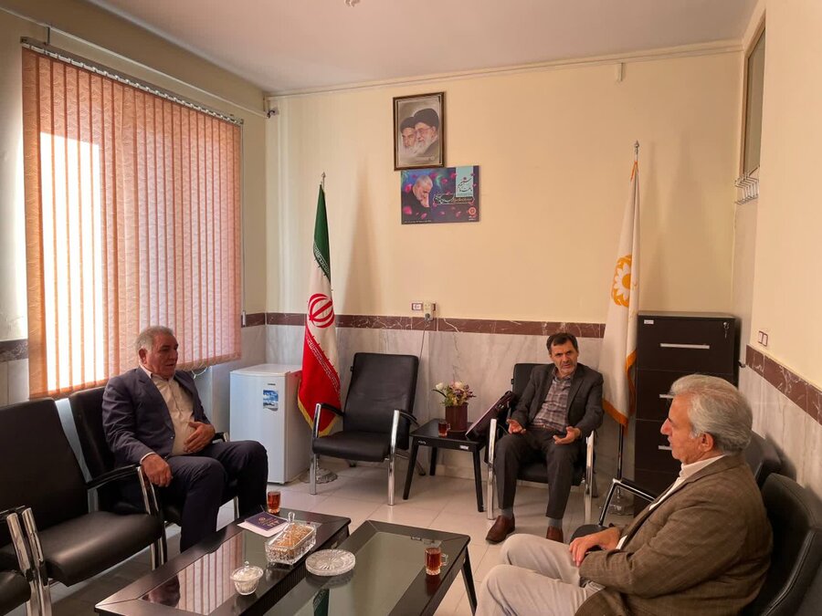 دیدار مدیر حراست و رئیس فوریت‌های اجتماعی استان کردستان با همکاران بهزیستی شهرستان قروه