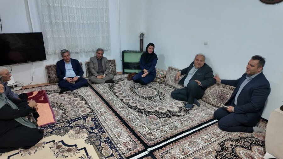 بازدید نماینده مردم سنندج، دیواندره و کامیاران در مجلس از خانوارهای تحت پوشش بهزیستی استان کردستان