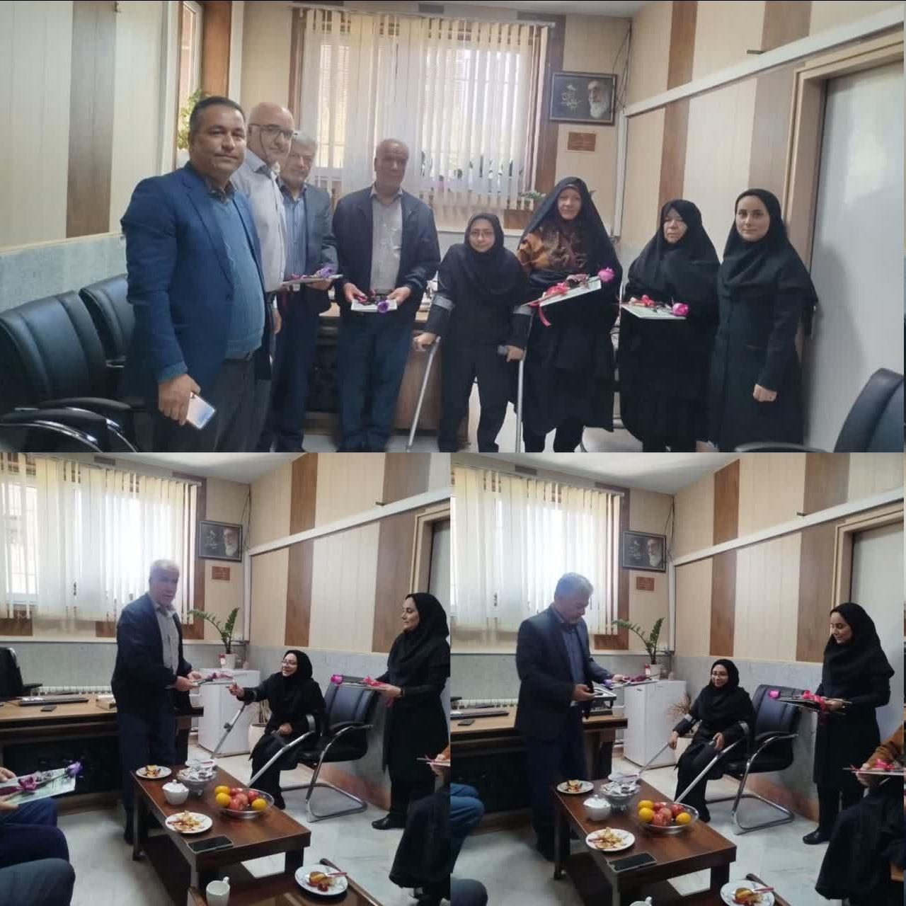 تجلیل از بازنشستگان اداره بهزیستی رزن به مناسبت هفته سالمندان