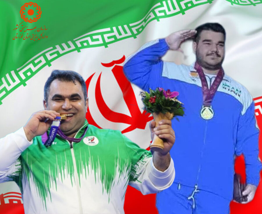 ورزشکاران خوزستانی، احمد امین‌زاده و رضا عنایت‌الهی، قهرمان مسابقات جهانی پاراوزنه‌برداری شدند