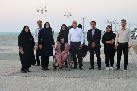 همایش پیاده‌روی نمادین افراد دارای معلولیت بینایی  و جشن روز عصای سفید در شهر بوشهر