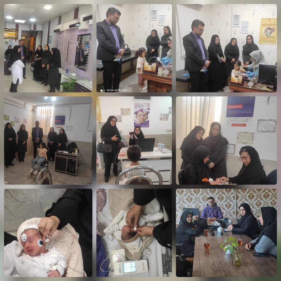 بازدید تیم نظارت غربالگری های شنوایی و بینایی اداره کل بهزیستی از برنامه های در دست اجرای شهرستان فردوس