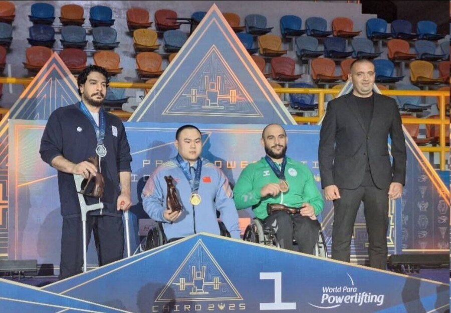 نایب قهرمانی و کسب مدال نقره "محسن بختیار" ملی پوش پاراوزنه برداری در مسابقات جهانی مصر