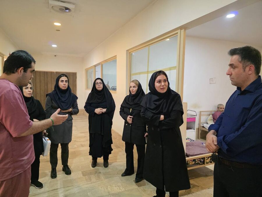 شهر قدس | بازدید تیم نظارت بهزیستی از مرکز اعصاب و روان