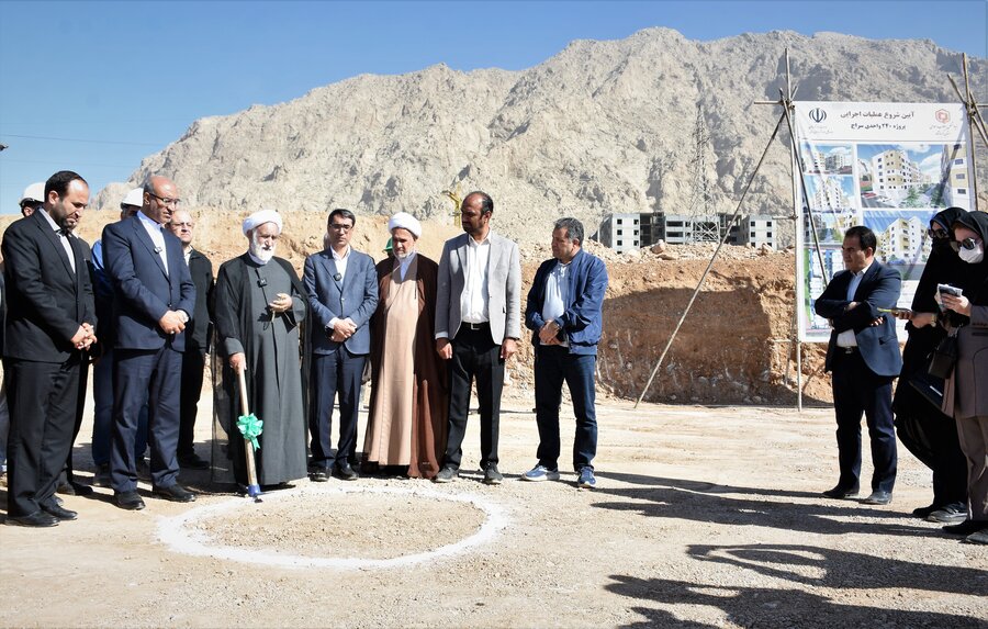 کلنگ مسکن مددجویان بهزیستی به جانِ زمین نشست