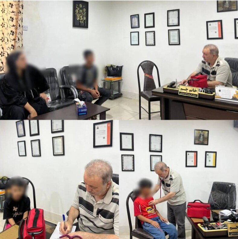 ارائه خدمات رایگان پزشکی به کودکان کار در اندیمشک