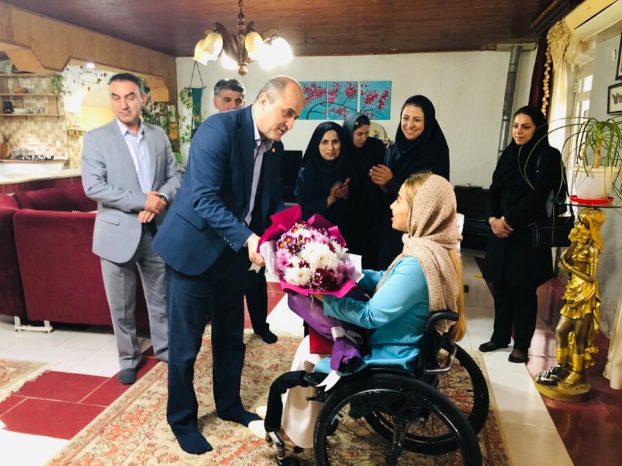  از توانخواه قهرمان کشوری رشته پارا ارگومتر 500متر رضوانشهری تجلیل شد