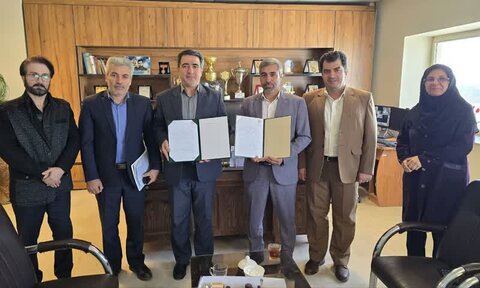 امضای تفاهم‌نامه همکاری بهزیستی میانه و اداره ورزش و جوانان