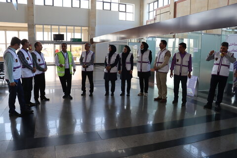 گزارش تصویری| برگزاری طرح اضطراری حفظ و استمرار آمادگی برای مقابله با بحران