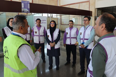 گزارش تصویری| برگزاری طرح اضطراری حفظ و استمرار آمادگی برای مقابله با بحران