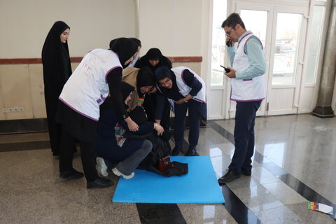 گزارش تصویری| برگزاری طرح اضطراری حفظ و استمرار آمادگی برای مقابله با بحران