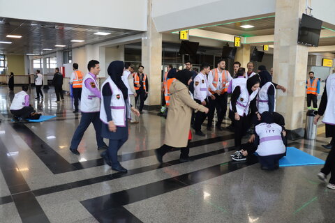 گزارش تصویری| برگزاری طرح اضطراری حفظ و استمرار آمادگی برای مقابله با بحران