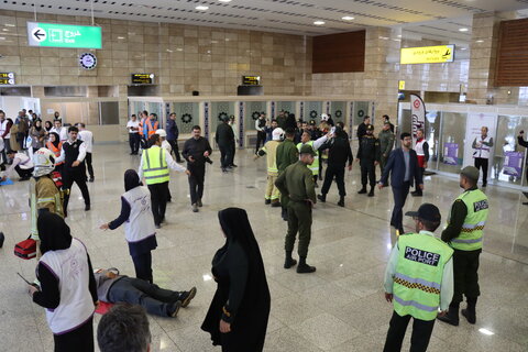 گزارش تصویری| برگزاری طرح اضطراری حفظ و استمرار آمادگی برای مقابله با بحران