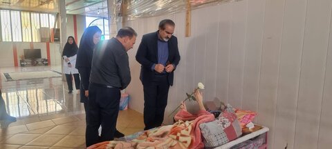 بازدید مدیر کل بیمه خدمات درمانی از سرای سالمندان