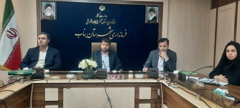 جلسه شورای مناسب سازی در فرمانداری بناب