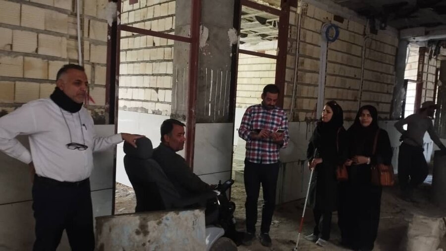 دومین بازدید از مدرسه استثنائی  در حال ساخت  خیرساز سعادت ویژه افراد دارای معلولیت بینایی و شنوایی*