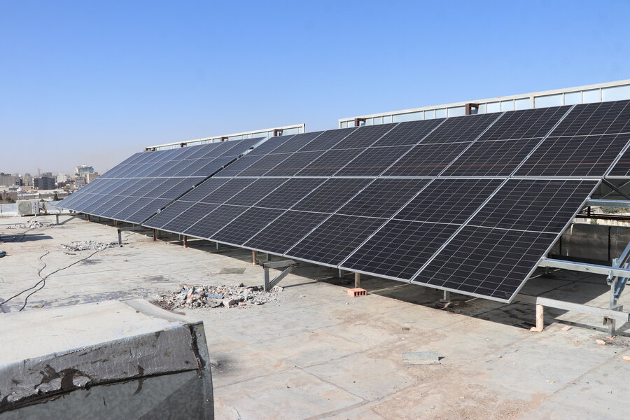 نصب پنل‌های خورشیدی در ساختمان ستاد اداره کل بهزیستی استان کرمان