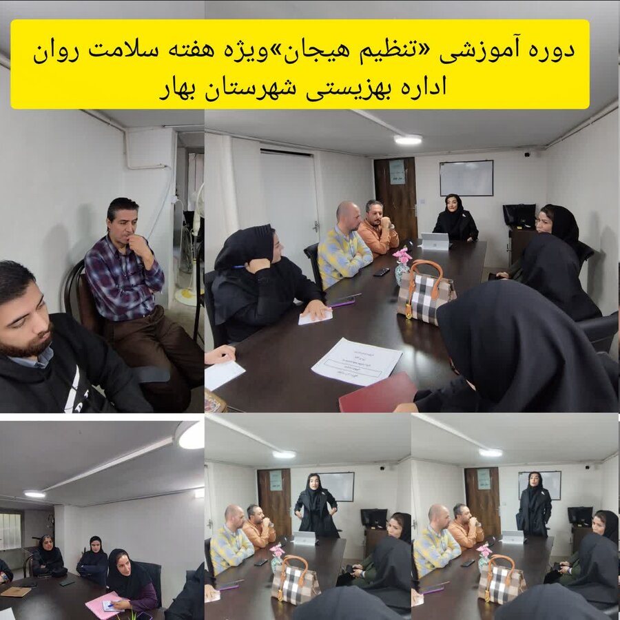 برگزاری جلسه آموزشی «آشنایی با مهارت تنظیم هیجانات» در بهزیستی شهرستان بهار 