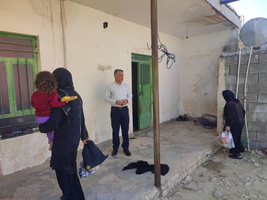 بازدید رئیس بهزیستی ایذه از منازل مددجویان در روستای تاشار
