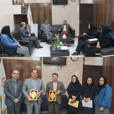 دیدار مدیر کل تعاون،کار و رفاه اجتماعی استان با سرپرست اداره کل بهزیستی خراسان شمالی