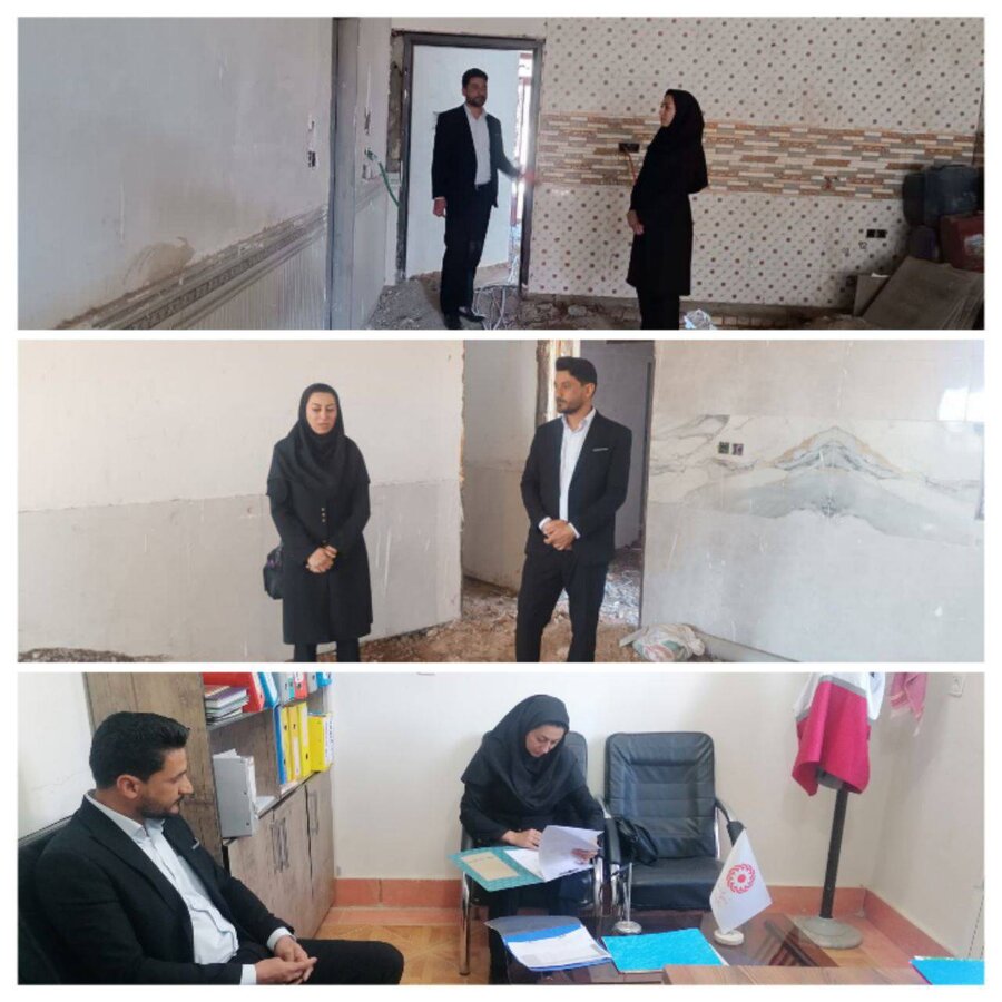 بازدید کارشناس استانی مسکن از پروژه‌های مسکن مددجویی شهرستان سربیشه