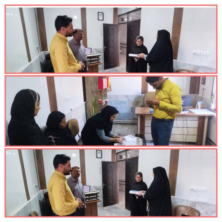 در راستای گسترش خدمات نوین آموزشی، یک دستگاه تبلت به فرد دارای معلولیت در شهرستان سربیشه اهدا شد