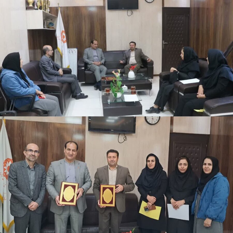 دیدار مدیر کل تعاون،کار و رفاه اجتماعی استان با سرپرست اداره کل بهزیستی خراسان شمالی