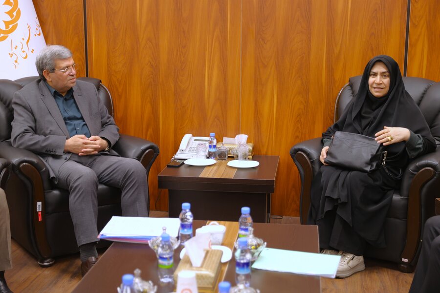 دیدار خانم مقصودی نماینده بروجرد با رئیس سازمان بهزیستی کشور
