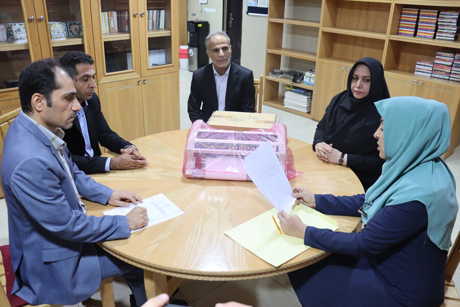 گام بلند بهزیستی استان بوشهر برای استقلال نابینایان، کتابخانه گویا به چاپگر بریل مجهز شد
