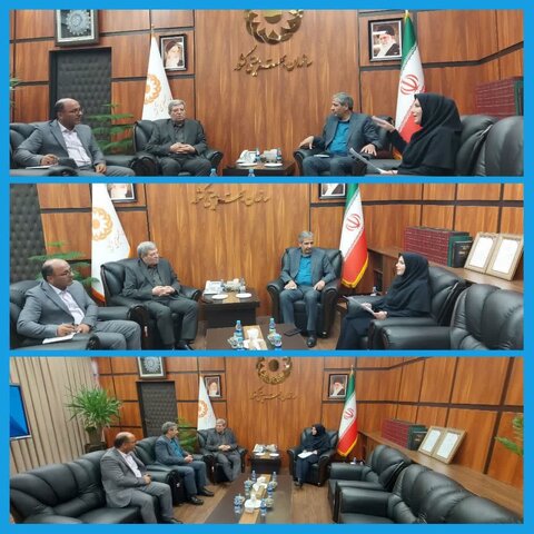 دیدار رئیس بهزیستی کاشمر با دکتر حسینی برای پیگیری اجرای مصوبات سفر استانی