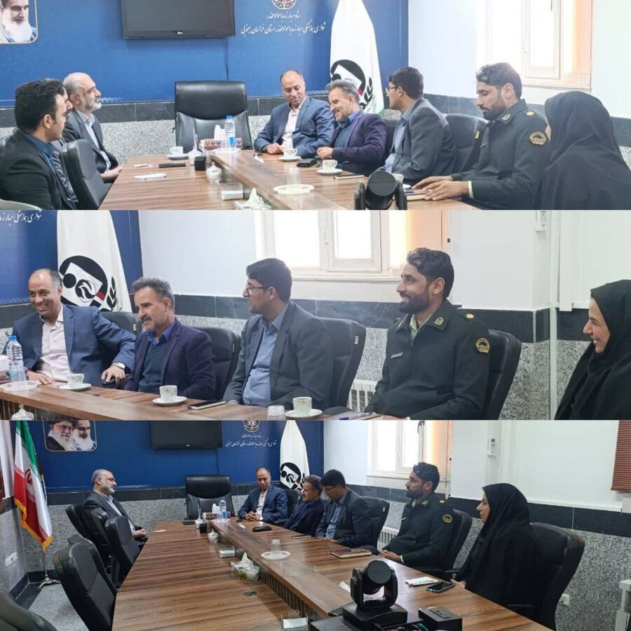 دیدار رئیس اداره بهزیستی شهرستان سربیشه با فرمانده ستاد مبارزه با مواد مخدر استان