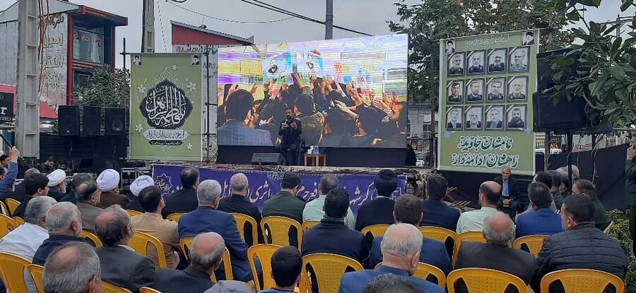 مراسم نهمین سالگرد شهید مدافع حرم «محمد اتابه» در گوراب زرمیخ برگزار شد