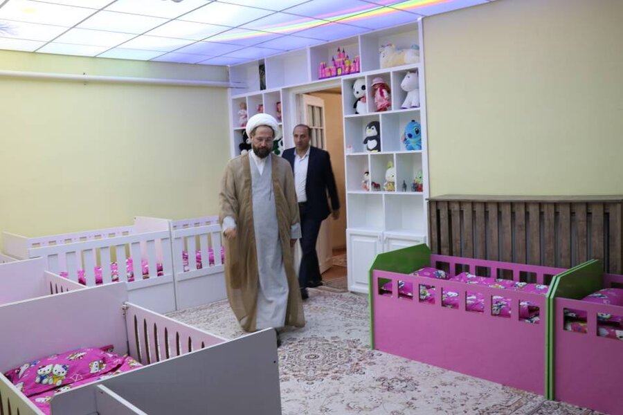 بازدید مدیرکل اوقاف و امور خیریه استان از شیرخوارگاه مهر ارومیه